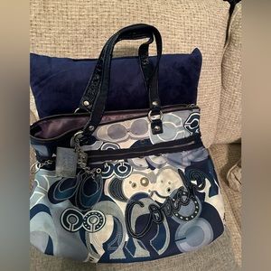 Coach blue/denim tote bag